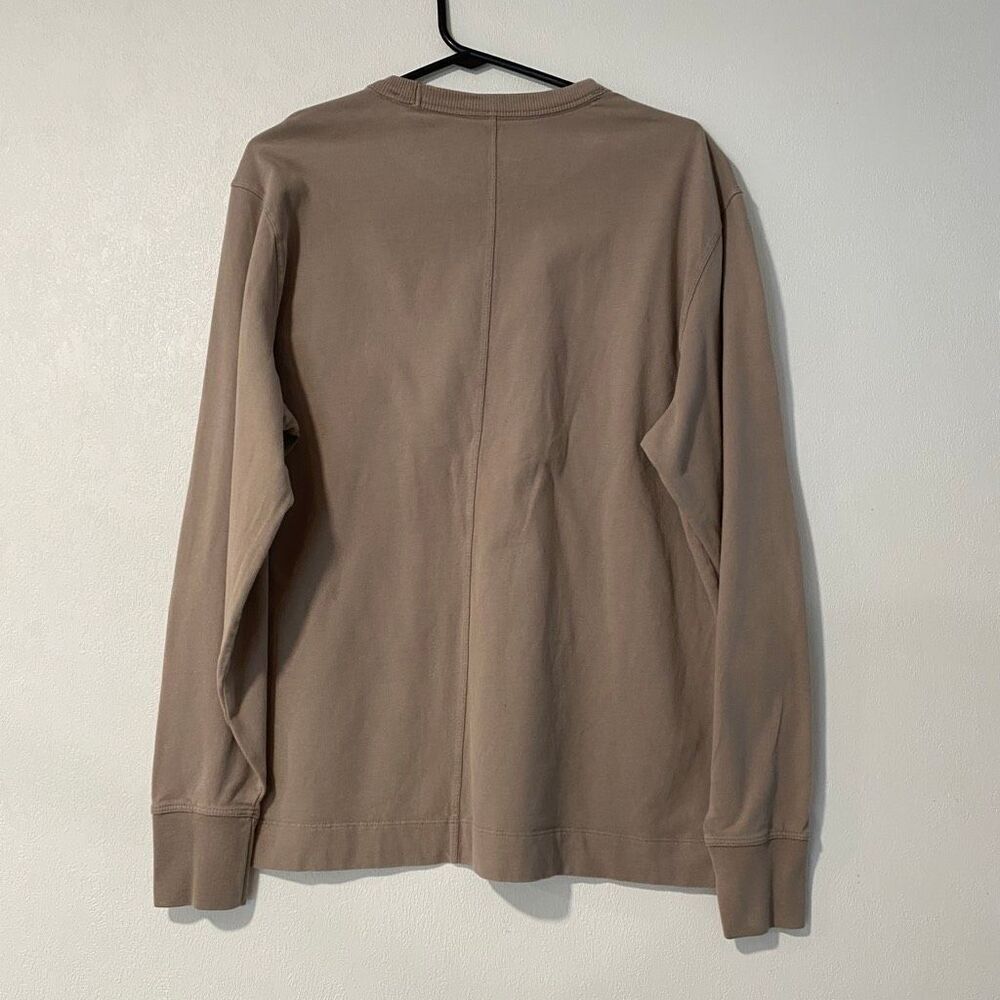 Abercrombie & Fitch Premium Essentials Tan Long Sleeve Crewneck Shirt Men’s XS - Picture 2 of 6